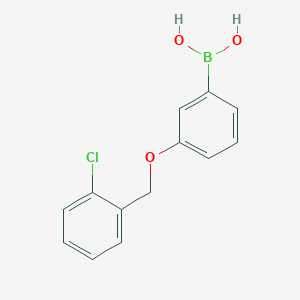 B1591487 (3-((2-Chlorobenzyl)oxy)phenyl)boronic acid CAS No. 845551-45-3