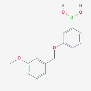 molecular formula C14H15BO4 B1591488 (3-((3-Methoxybenzyl)oxy)phenyl)boronic acid CAS No. 871125-75-6