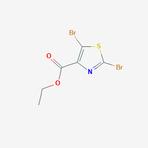 molecular formula C6H5Br2NO2S B1591490 Ethyl 2,5-dibromothiazole-4-carboxylate CAS No. 208264-60-2