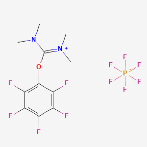 molecular formula C11H12F11N2OP B1591495 1,1,3,3-Tetramethyl-2-(perfluorophenyl)isouronium hexafluorophosphate(V) CAS No. 206190-14-9