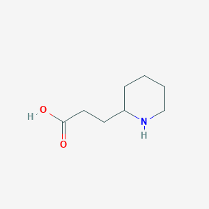 molecular formula C8H15NO2 B1591502 3-(Piperidin-2-yl)propanoic acid CAS No. 4088-33-9
