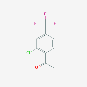molecular formula C9H6ClF3O B1591527 1-(2-氯-4-(三氟甲基)苯基)乙酮 CAS No. 129322-81-2
