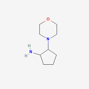 molecular formula C9H18N2O B1591546 2-Morpholinocyclopentanamine CAS No. 88807-08-3