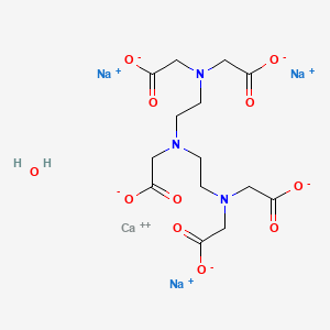 molecular formula C14H20CaN3Na3O11 B1591550 Calcium trinatrium diethylenetriaminepentaacetic acid hydrate CAS No. 207226-35-5