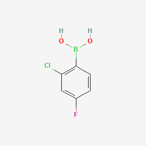 molecular formula C6H5BClFO2 B1591554 2-Chloro-4-fluorophenylboronic acid CAS No. 313545-72-1