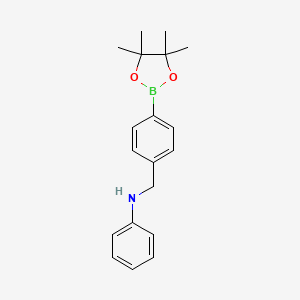 N-(4-(4,4,5,5-Tetramethyl-1,3,2-dioxaborolan-2-yl)benzyl)aniline