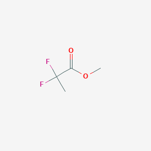 molecular formula C4H6F2O2 B1591560 甲基2,2-二氟丙酸酯 CAS No. 38650-84-9