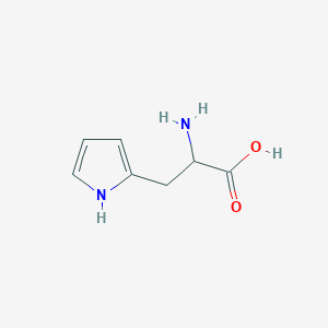 molecular formula C7H10N2O2 B1591573 2-Amino-3-(1H-pyrrol-2-yl)propanoic acid CAS No. 3078-36-2