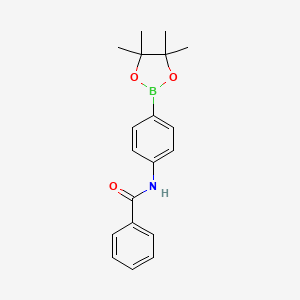 N-(4-(4,4,5,5-tetramethyl-1,3,2-dioxaborolan-2-yl)phenyl)benzamide