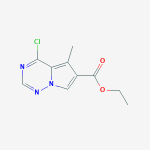 Ethyl 4-chloro-5-methylpyrrolo[2,1-f][1,2,4]triazine-6-carboxylate