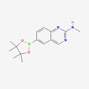 N-Methyl-6-(4,4,5,5-tetramethyl-1,3,2-dioxaborolan-2-YL)quinazolin-2-amine