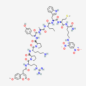 7-Methoxycoumarin-4-acetyl-Arg-Pro-Lys-Pro-Tyr-Ala-Nva-Trp-Met-(2,4-dinitrophenyl)Lys amide
