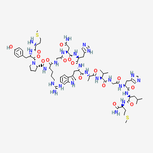 molecular formula C75H110N24O16S2 B1591600 Gastrin releasing peptide (14-27) CAS No. 81608-29-9