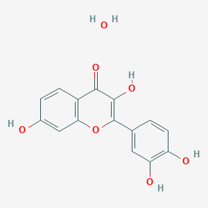 molecular formula C15H12O7 B1591608 2-(3,4-Dihydroxyphenyl)-3,7-dihydroxy-4H-chromen-4-one hydrate CAS No. 345909-34-4