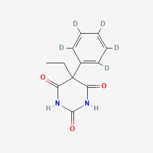 molecular formula C12H12N2O3 B1591610 Phenobarbital-D5 (D-label on ring) CAS No. 72793-46-5