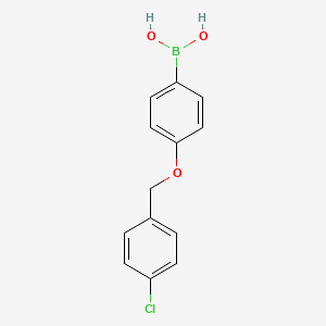 molecular formula C13H12BClO3 B1591612 4-(4'-Chlorobenzyloxy)phenylboronic acid CAS No. 870778-91-9