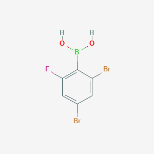 molecular formula C6H4BBr2FO2 B1591613 2,4-Dibromo-6-fluorophenylboronic acid CAS No. 870778-96-4