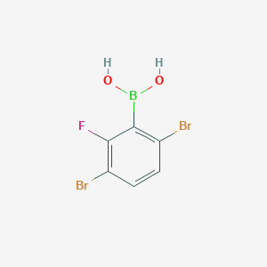 molecular formula C6H4BBr2FO2 B1591618 3,6-Dibromo-2-fluorophenylboronic acid CAS No. 870778-92-0