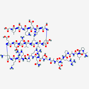 molecular formula C139H234N46O46 B1591625 H-Ala-Pro-Leu-Ala-Pro-Arg-Asp-Ala-Gly-Ser-Gln-Arg-Pro-Arg-Lys-Lys-Glu-Asp-Asn-Val-Leu-Val-Glu-Ser-His-Glu-Lys-Ser-Leu-Gly-OH CAS No. 79804-72-1