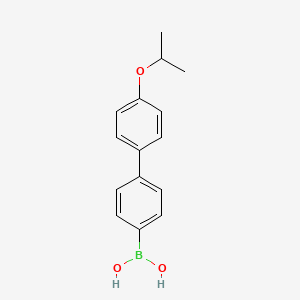 molecular formula C15H17BO3 B1591640 (4'-Isopropoxy-[1,1'-biphenyl]-4-yl)boronic acid CAS No. 870717-98-9