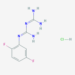 molecular formula C8H10ClF2N5 B1591641 1-(2,5-Difluorophenyl)biguanide hydrochloride CAS No. 66088-53-7
