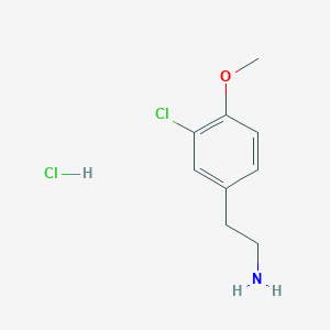 molecular formula C9H13Cl2NO B1591647 3-Chloro-4-methoxyphenethylamine hydrochloride CAS No. 7569-60-0