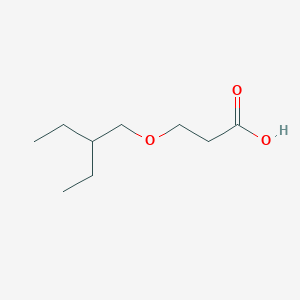 molecular formula C9H18O3 B159165 3-(2-ethylbutoxy)propanoic acid CAS No. 10213-74-8