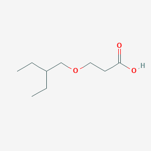 molecular formula C9H18O3 B159165 3-(2-Ethylbutoxy)propionic acid CAS No. 10213-74-8