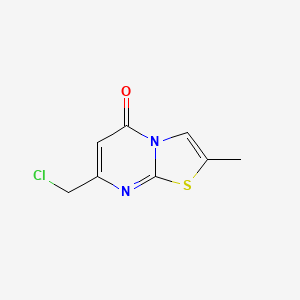 molecular formula C8H7ClN2OS B1591651 7-(chloromethyl)-2-methyl-5H-[1,3]thiazolo[3,2-a]pyrimidin-5-one CAS No. 943656-55-1