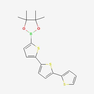 molecular formula C18H19BO2S3 B1591657 2-([2,2':5',2''-Terthiophen]-5-yl)-4,4,5,5-tetramethyl-1,3,2-dioxaborolane CAS No. 849062-17-5