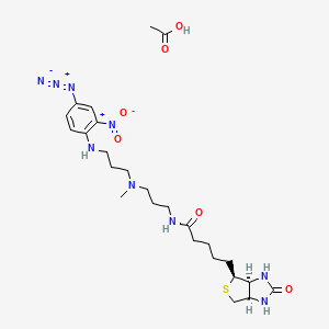 molecular formula C25H39N9O6S B1591662 Photobiotin acetate CAS No. 96087-38-6