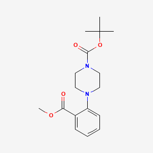 molecular formula C17H24N2O4 B1591668 1-Boc-4-(2-Methoxycarbonylphenyl)piperazine CAS No. 870703-74-5