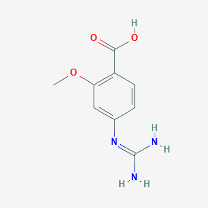 molecular formula C9H11N3O3 B1591679 4-Guanidino-2-methoxybenzoic acid CAS No. 173731-96-9