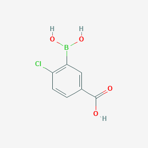 molecular formula C7H6BClO4 B1591693 2-Chloro-5-carboxyphenylboronic acid CAS No. 913835-75-3