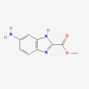 molecular formula C9H9N3O2 B1591696 methyl 5-amino-1H-benzo[d]imidazole-2-carboxylate CAS No. 292070-01-0
