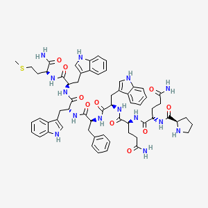 molecular formula C62H74N14O10S B1591699 substance P (4-11), Pro(4)-Trp(7,9,10)- CAS No. 86917-57-9