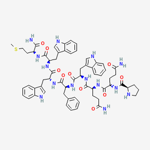 molecular formula C62H74N14O10S B1591699 Substance P (4-11), pro(4)-trp(7,9,10)- CAS No. 86917-57-9
