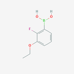 molecular formula C8H10BFO3 B1591708 3-乙氧基-2-氟苯硼酸 CAS No. 855230-61-4