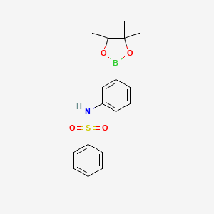 molecular formula C19H24BNO4S B1591709 4-Methyl-N-(3-(4,4,5,5-tetramethyl-1,3,2-dioxaborolan-2-YL)phenyl)benzenesulfonamide CAS No. 796061-08-0