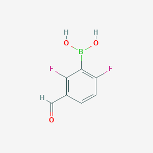 molecular formula C7H5BF2O3 B1591710 2,6-Difluoro-3-formylphenylboronic acid CAS No. 849062-09-5