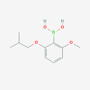 molecular formula C11H17BO4 B1591711 2-异丁氧基-6-甲氧基苯硼酸 CAS No. 1072951-97-3