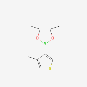 molecular formula C11H17BO2S B1591712 4,4,5,5-Tetramethyl-2-(4-methylthiophen-3-yl)-1,3,2-dioxaborolane CAS No. 476620-20-9