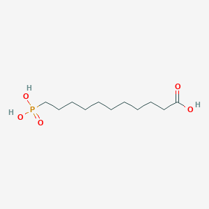 molecular formula C11H23O5P B1591713 11-Phosphonoundecanoic acid CAS No. 4494-24-0