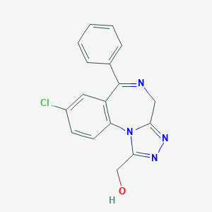 molecular formula C17H13ClN4O B159172 α-羟基阿普唑仑 CAS No. 37115-43-8