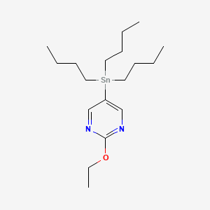 molecular formula C18H34N2OSn B1591720 2-乙氧基-5-(三丁基锡基)嘧啶 CAS No. 1025746-10-4