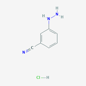 molecular formula C7H8ClN3 B1591721 3-Cyanophenylhydrazine hydrochloride CAS No. 2881-99-4