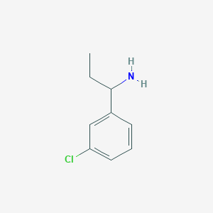 molecular formula C9H12ClN B1591722 1-(3-Chlorophenyl)propan-1-amine CAS No. 40023-86-7