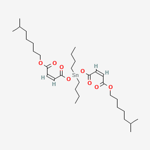 B1591723 2-Butenoic acid, 4,4'-((dibutylstannylene)bis(oxy))bis(4-oxo-, diisooctyl ester, (2Z,2'Z)- CAS No. 25168-21-2