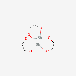 molecular formula C6H12O6Sb2 B1591724 2,5,7,10,11,14-Hexaoxa-1,6-distibabicyclo[4.4.4]tetradecane CAS No. 29736-75-2