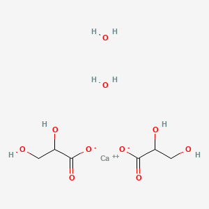 molecular formula C6H14CaO10 B1591734 2,3-二羟基丙酸钙二水合物 CAS No. 6057-35-8